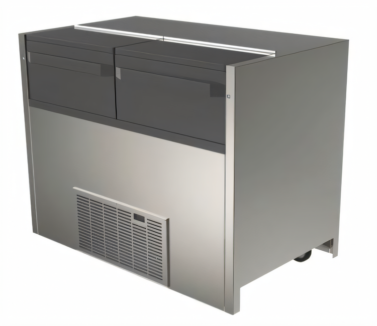 Product image #1 for Delfield NLFACP-12 Self-Contained Air Curtain Milk Case Cooler, 12-Crate Capacity, 54-Inch Wide