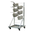 Thumbnail image #1 for New Age Mobile Fry Basket Rack, Aluminum, 27-Basket Capacity, 24-1/2