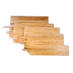 Thumbnail image #1 for American Metalcraft 1842 Rectangular Wood Pizza Peel, 18 x 36-Inch Blade, 42-Inch Overall Length Case of 3
