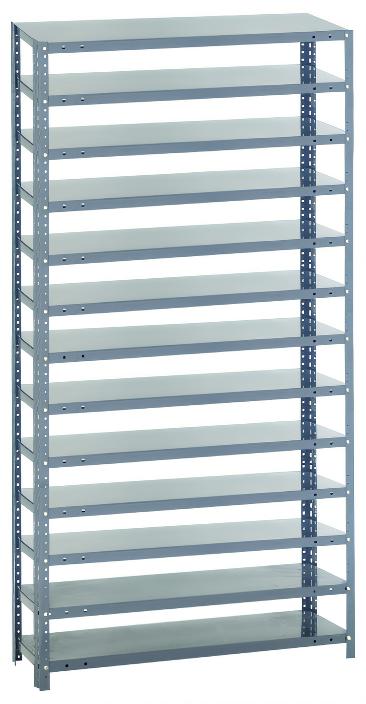 Product image #1 for Quantum Heavy-Duty Stationary Wire Shelving Unit, 36 x 18 x 75 Inches, 13 Shelves, 400 lb. Per Shelf