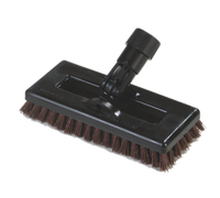 Swivel Scrub Low-Profile Floor Brush Head, 8 Inch x 3-1/2 Inch Plastic Block, Rust, Nylon Bristles