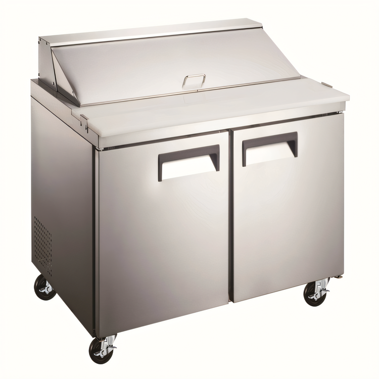 Product image #1 for Admiral Craft U-STAR 36-Inch 2-Section Salad/Sandwich Refrigerated Prep Table