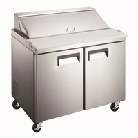 Admiral Craft U-STAR 36-Inch 2-Section Salad/Sandwich Refrigerated Prep Table