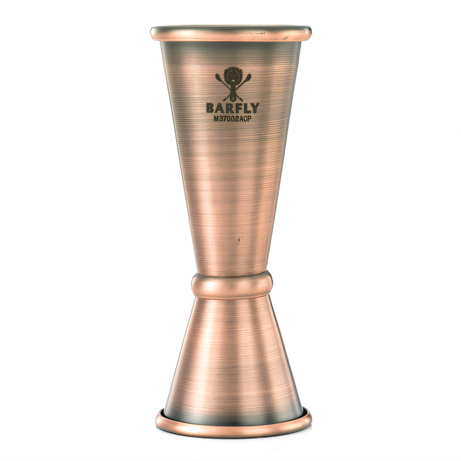 Product image #1 for Barfly Japanese Style Jigger, 25 mL/50 mL, Antique Copper-Plated Stainless Steel