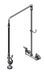 Thumbnail image #1 for T&S Brass EasyInstall Wall-Mount Pre-Rinse Mixing Faucet with 8 Inch Adjustable Centers and 32 Inch Riser