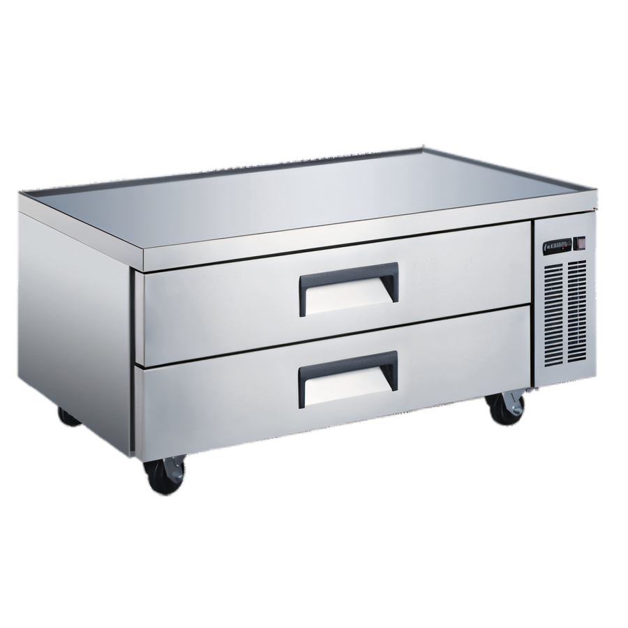 Product image #1 for Refrigerated Chef Base / Equipment Stand with 2 Drawers, 52 Inch W, 34 Cu. Ft., Self-Contained Side-Mount Refrigeration