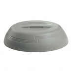 Thumbnail image #2 for Cambro Shoreline MDSLD9480 Low-Profile Insulated Dome Cover for 9-Inch Plate, Polypropylene, Speckled Gray Case of 12