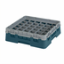 Thumbnail image #2 for Cambro Camrack Full-Size 36-Compartment Glass Rack with Soft Gray Extender, Teal