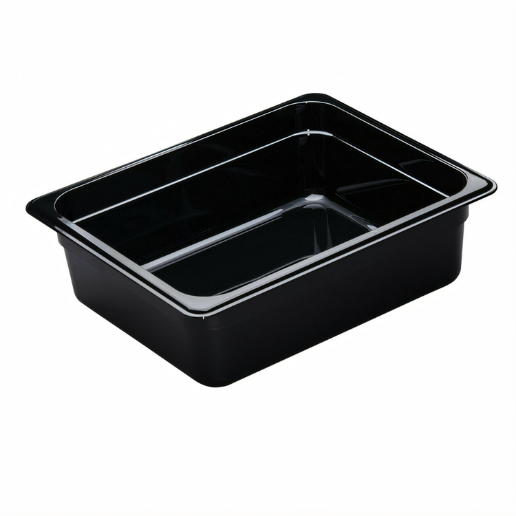 Product image #2 for Cambro H-Pan High Heat Half-Size Hot Food Pan, 4-Inch Deep, Black