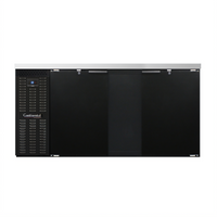 Continental Refrigerator BB69SN 69-Inch Shallow Depth 2-Door Solid Top Back Bar Cooler