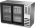Thumbnail image #1 for Beverage-Air BB48HC-GS-S Two-Section 48 Inch Back Bar Refrigerator with Sliding Glass Doors