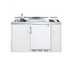 Thumbnail image #1 for Summit Commercial 60-Inch All-In-One Kitchenette with 2-Burner Electric Coil Cooktop, Sink, and 5.1 Cu. Ft. Refrigerator-Freezer