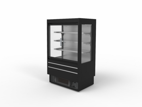 Product image #1 for Turbo Air TOM-40MSEB-N-GD Vertical Air Curtain Open Display Merchandiser, 10.4 Cu. Ft., Self-Contained Refrigeration