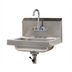 Thumbnail image #1 for Advance Tabco Wall Mounted Hand Sink with Splash-Mounted Gooseneck Faucet, 14 x 10 x 5-Inch Bowl, 304 Stainless Steel
