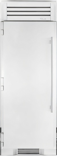 True Residential 30-Inch Single-Section Freezer Column with Integrated Ice Maker, Right-Hinged Stainless Steel Solid Door