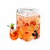 Thumbnail image #1 for Cal-Mil 2 Gallon Square Glass Infusion Dispenser with Spigot and Lid