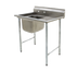 Thumbnail image #1 for Eagle Group 414 Series 1-Compartment Sink with Right Drainboard, 430 Stainless Steel Top and 304 Stainless Steel Bowl