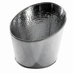 Thumbnail image #1 for American Metalcraft HMSR8 5 Qt Angled Hammered Stainless Steel Beverage Tub Case of 24