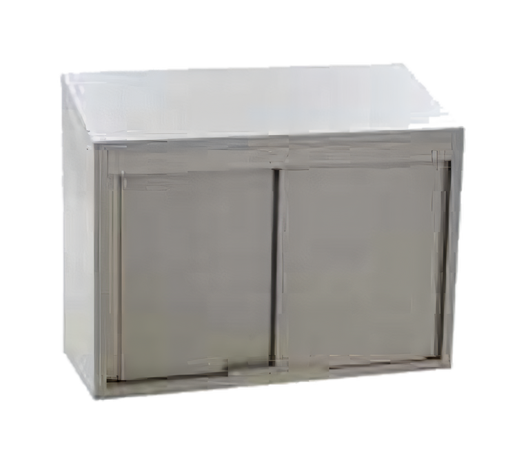 Product image #1 for Eagle Group 60-Inch Wall-Mounted Stainless Steel Wall Cabinet with Sliding Doors