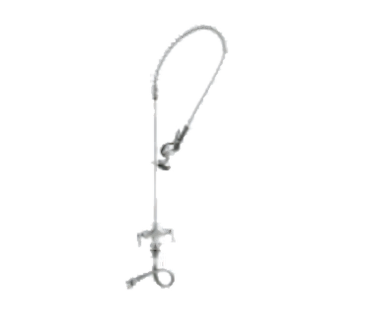 Product image #1 for Advance Tabco K-115 Lead-Free Single Hole Deck-Mounted Pre-Rinse Faucet with Spray Valve and Hose