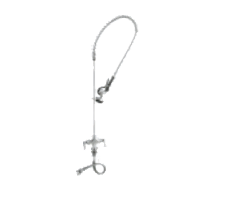 Product image #1 for Advance Tabco K-115 Lead-Free Single Hole Deck-Mounted Pre-Rinse Faucet with Spray Valve and Hose