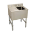 Thumbnail image #1 for Serv-Ware 14.5-Inch Freestanding 1-Bowl Stainless Steel Bar Sink with 3-Inch Backsplash