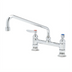 Thumbnail image #1 for T&S Brass Double Pantry Deck-Mount Mixing Faucet with 12-Inch Swing Nozzle