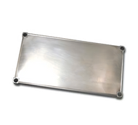 New Age Adjust-A-Shelf Solid Aluminum Shelf with Marine Edge, 18 x 48 Inches