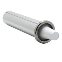 Carlisle Adjustable Stainless Steel Cup Dispenser, Built-In Wall or Countertop Mount, 8-48 oz Cups