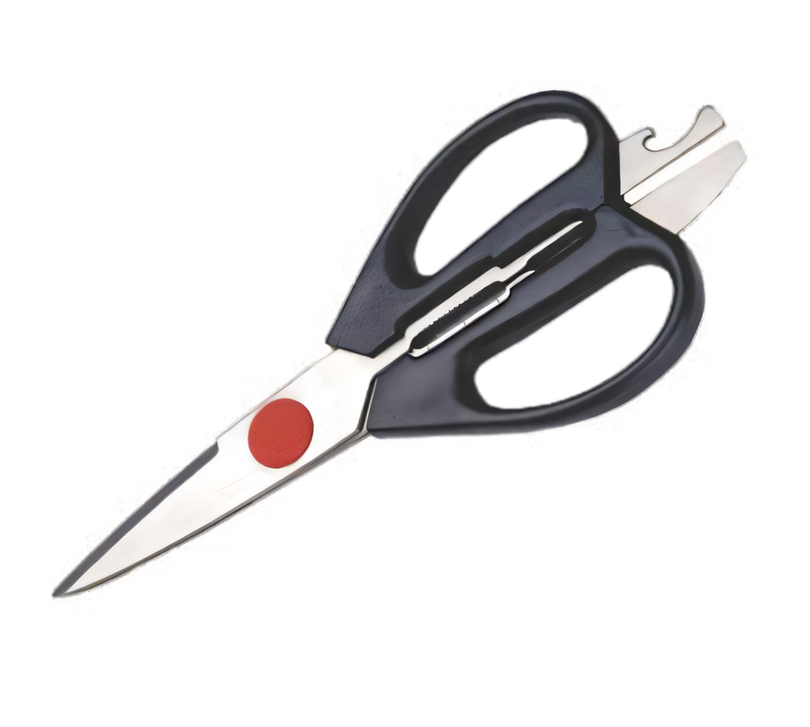 Product image #1 for Kitchen Shears with Stainless Steel Blades and Black Polypropylene Handles