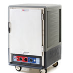 Thumbnail image #1 for Metro C5 Insulation Armour C535-CFS-4-GY Mobile Half-Height Heated Holding & Proofing Cabinet, Insulated Solid Door, 16 Hotel Pan Capacity