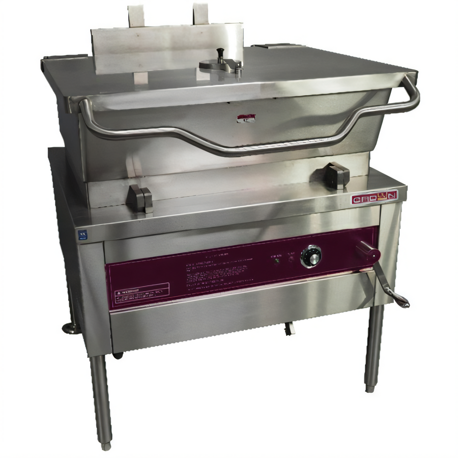 Product image #1 for Crown GS-40 40 Gallon Gas Tilting Skillet with Manual Tilt