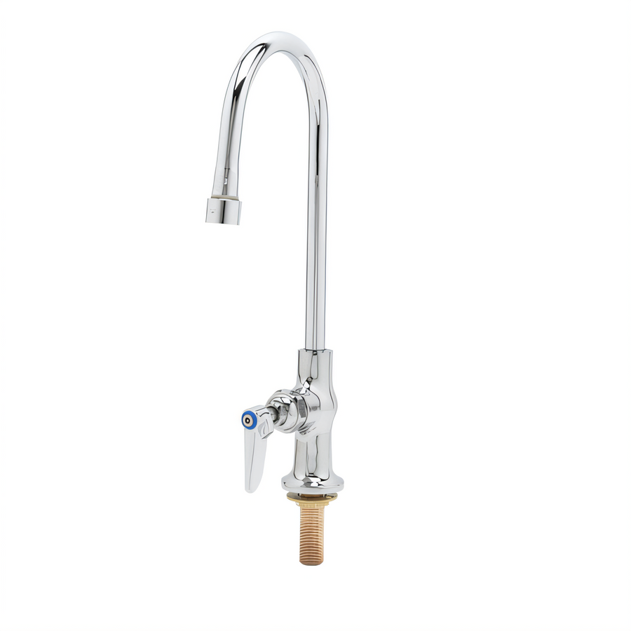 Product image #1 for T&S Brass B-0304 Single Temperature Single Pantry Deck-Mount Faucet with Swivel Gooseneck Spout