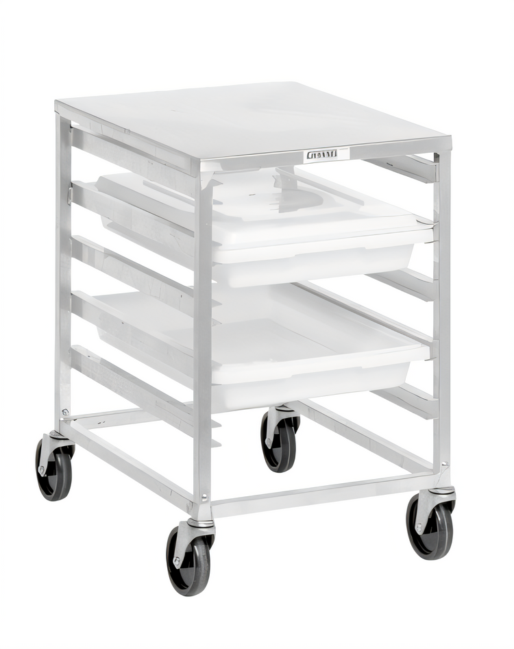 Product image #2 for Channel Aluminum Poly Box Rack Cart, End-Load, 5-Box Capacity