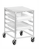 Thumbnail image #2 for Channel Aluminum Poly Box Rack Cart, End-Load, 5-Box Capacity