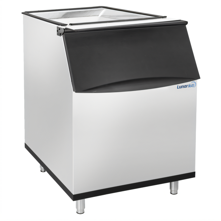 Product image #1 for Admiral Craft Lunar Ice 30-Inch Stainless Steel Ice Storage Bin with Black Trim, 470 lb Capacity