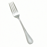 Winco Deluxe Pearl 7-1/4 Inch Dinner Fork, 18/8 Stainless Steel, Extra Heavy Weight, Mirror Finish
