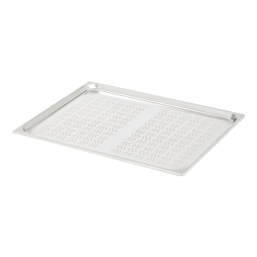 Product image #1 for Vollrath Good Pan 2/1 GN Perforated Hotel Pan, 22 Gauge Stainless Steel, 3/4 Inch Deep