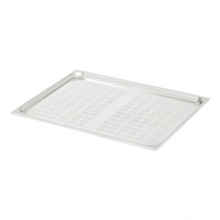 Vollrath Good Pan 2/1 GN Perforated Hotel Pan, 22 Gauge Stainless Steel, 3/4 Inch Deep