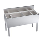 Thumbnail image #1 for Krowne KR19-MS46C-10 46-Inch Underbar Speed Multi Station with 10-Circuit Cold Plate, Center Ice Bin, and Dual Insulated Bottle Wells
