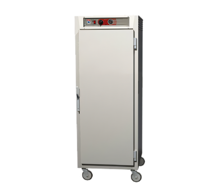 Product image #1 for Metro C5 6 Series Mobile Full Height Pass-Thru Heated Holding Cabinet, Solid Doors, 35 Full-Size Sheet Pan Capacity, 120V