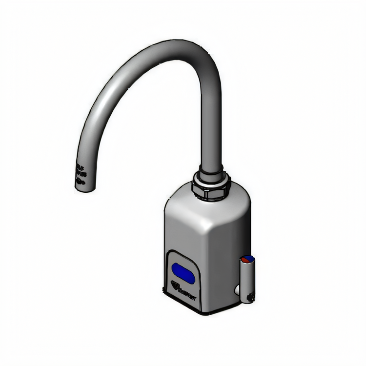 Product image #1 for T&S ChekPoint Single-Hole Deck-Mount Touchless Electronic Sensor Faucet with 5-11/16 Inch Gooseneck Spout, 1.0 GPM