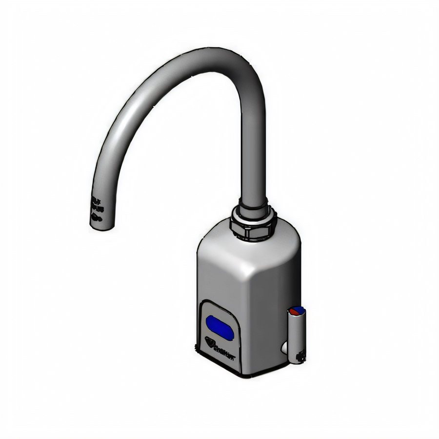 Product image #1 for T&S ChekPoint Single-Hole Deck-Mount Touchless Electronic Sensor Faucet with 5-11/16 Inch Gooseneck Spout, 1.0 GPM