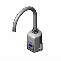 T&S ChekPoint Single-Hole Deck-Mount Touchless Electronic Sensor Faucet with 5-11/16 Inch Gooseneck Spout, 1.0 GPM