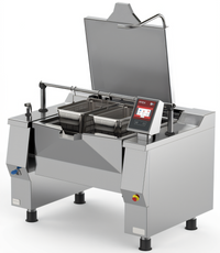 Betterpan UDBRG058CV1 58 Gallon Gas Tilting Skillet Braising Pan with Touch Screen Controls