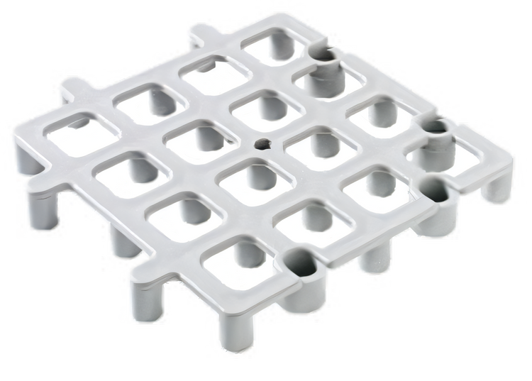 Product image #1 for Carlisle 12-Inch Gray Interlocking Floor Rack System Section