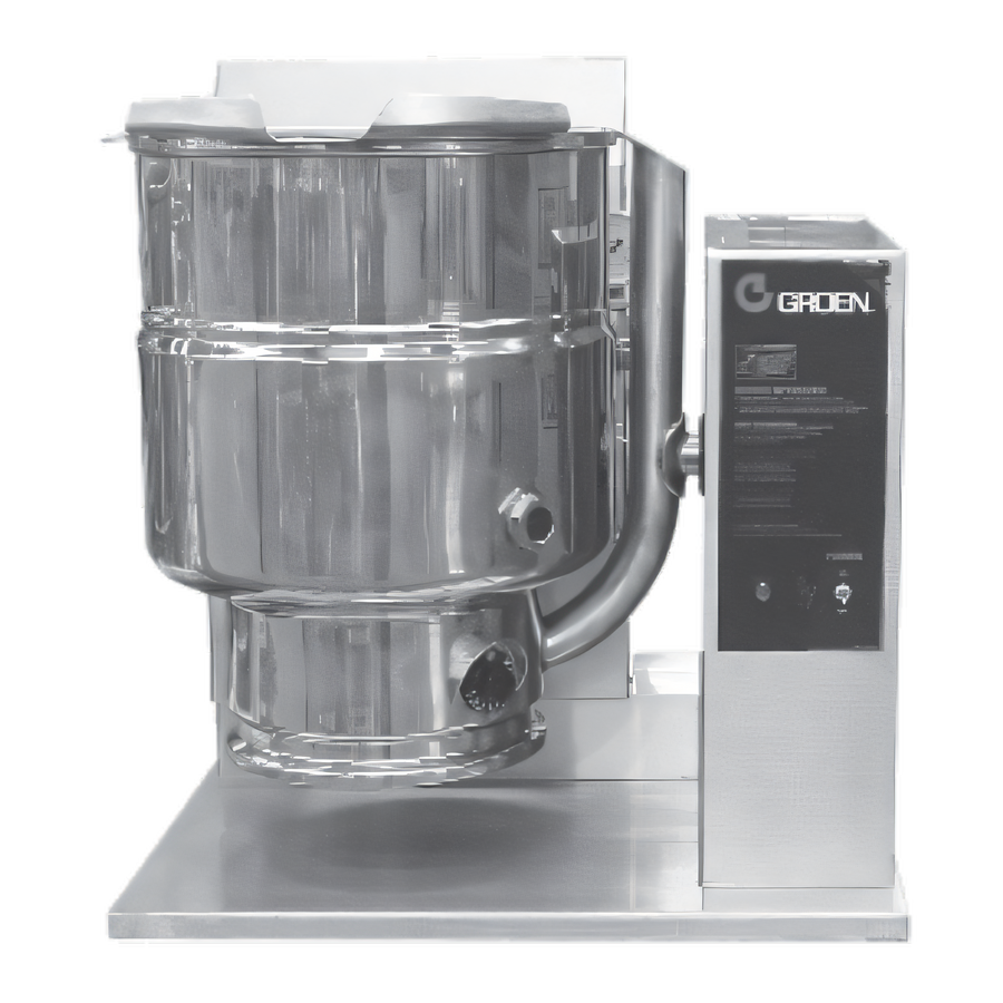 Product image #1 for Groen 24 Qt Gas Table Top Steam-Jacketed Tilting Kettle with Advanced Controls