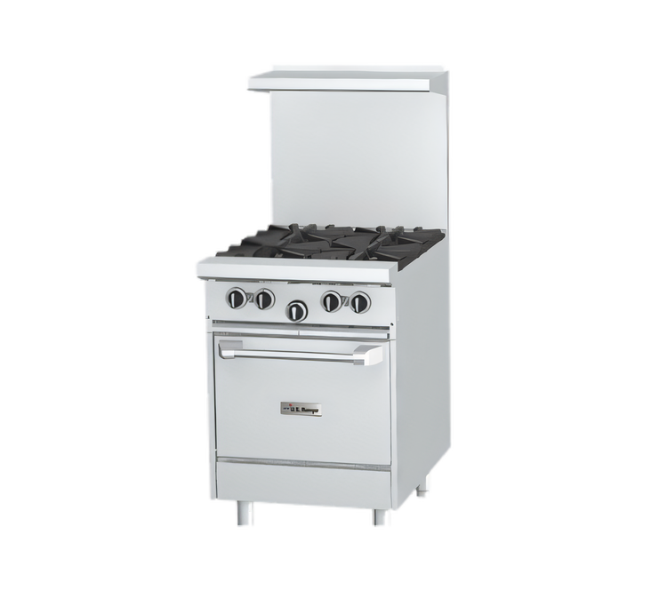 Product image #1 for Garland U Series 24-Inch Gas Restaurant Range with 24-Inch Griddle and Space Saver Oven