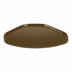 Thumbnail image #2 for Cambro Camtray Trapezoid Fiberglass Cafeteria Tray, Bay Leaf Brown, 14-9/16 x 19-1/2 Inch