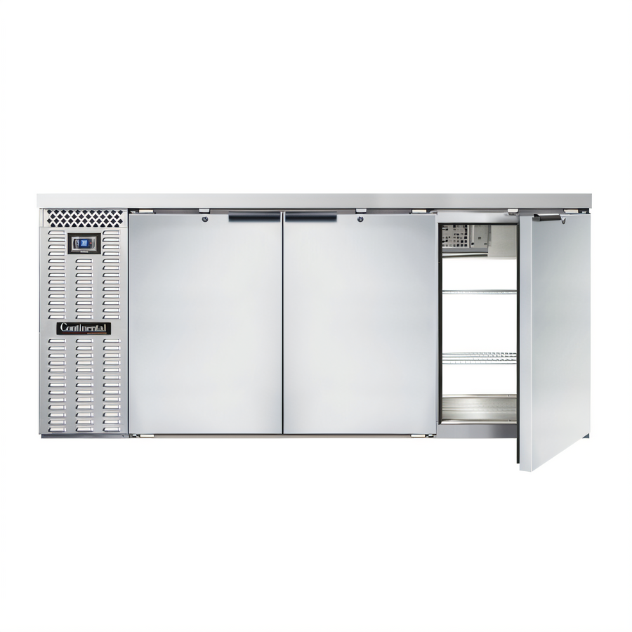 Product image #1 for Continental Refrigerator BB79SNSSPT 79" Shallow Depth Pass-Thru Back Bar Cooler